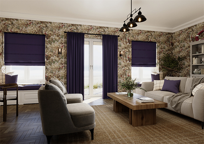 Kyoto Faux Silk, Berry - Made to Measure Curtains - Image 7